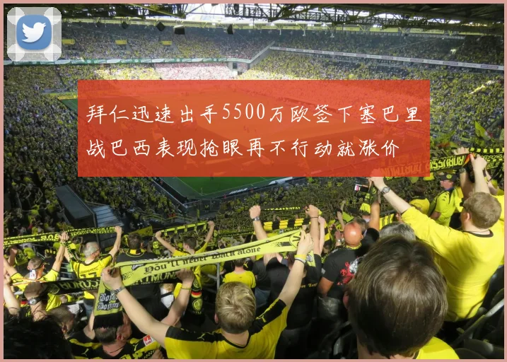 拜仁迅速出手5500万欧签下塞巴里战巴西表现抢眼再不行动就涨价